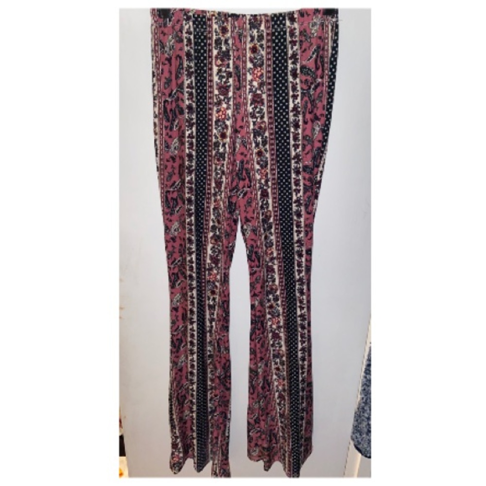 Multicolor Wide Bottom Leggings